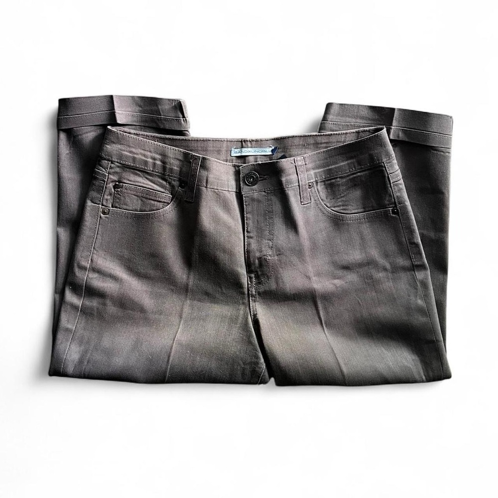 Bandolino women’s Slim Straight Jeans in Charcoal Gray